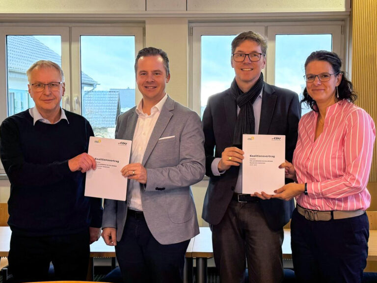 Gemeinsamer Koalitionsvertrag mit der CDU Neunkirchen-Seelscheid